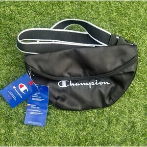 Champion Black Fanny Pack / Cross Body Bag NWT
